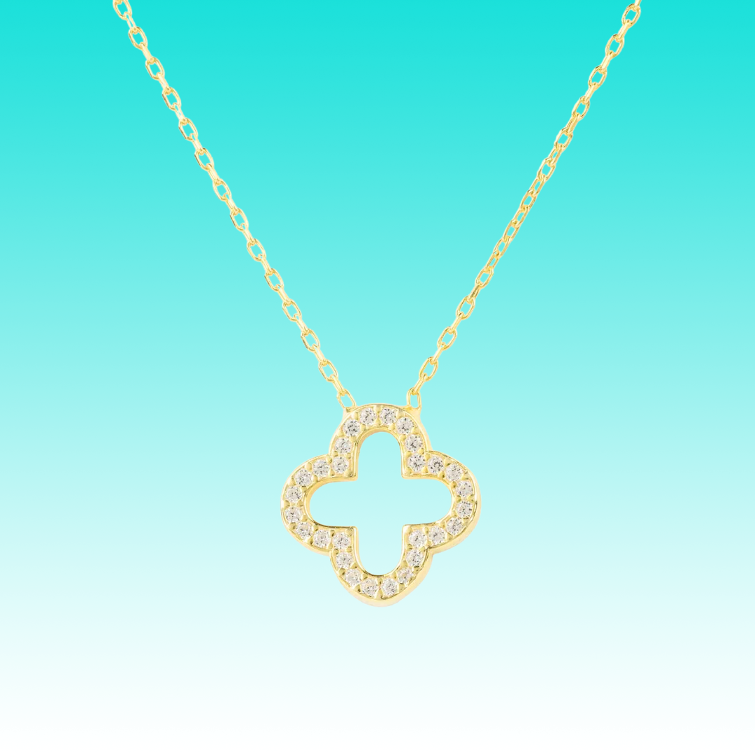 Open Clover Pendant Necklace