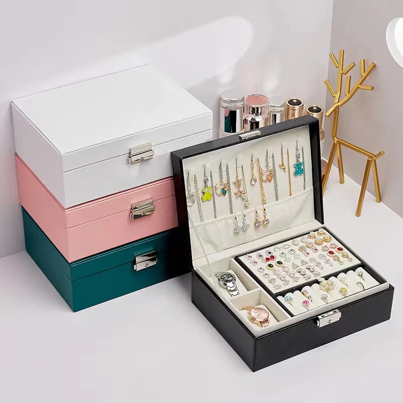 New Double-Layer Jewelry Box,Jewelry Holder Gift Box