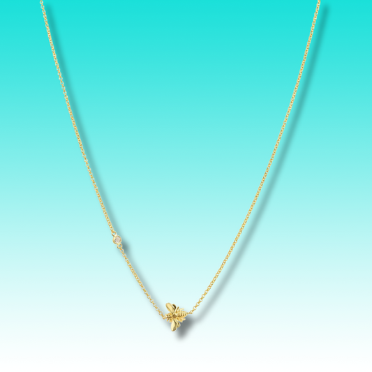 Queen Bee Necklace Gold